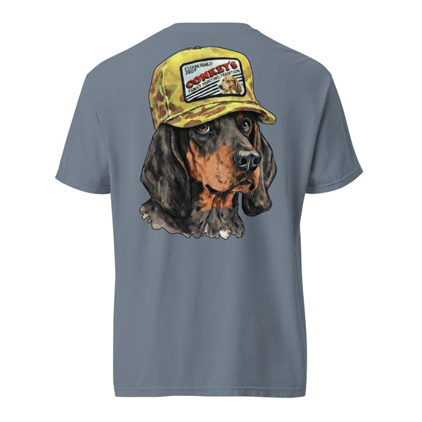Black and Tan Tradition Coonhound Shirt Blue Jean
