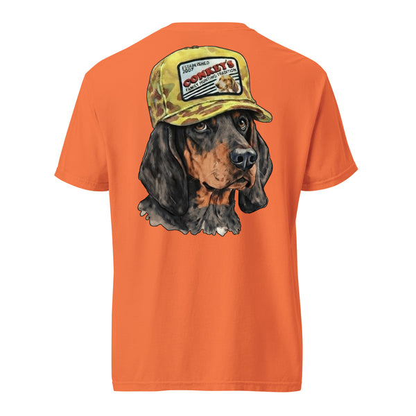 Black and Tan Tradition Coonhound Shirt Burnt Orange
