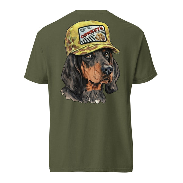 Black and Tan Tradition Coonhound Shirt Hemp
