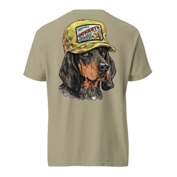 Black and Tan Tradition Coonhound Shirt Khaki
