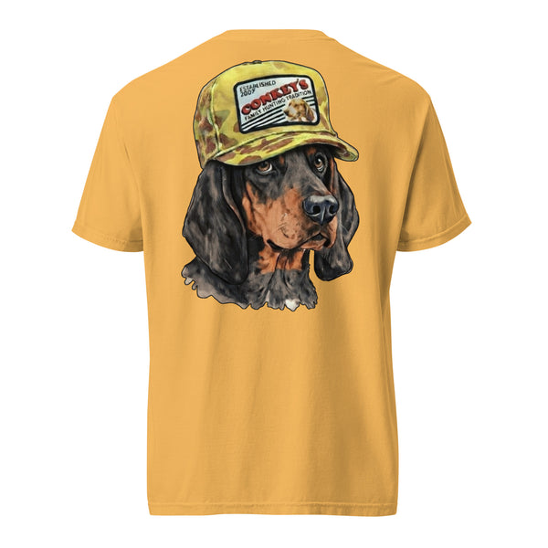 Black and Tan Tradition Coonhound Shirt Mustard
