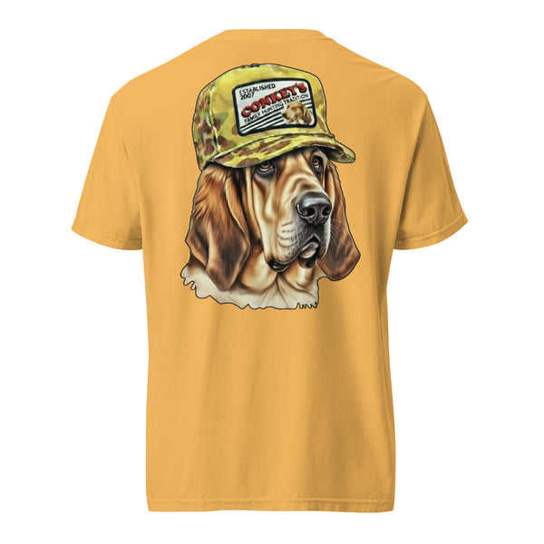 Bloodhound Tradition Deer Dog Shirt Mustard
