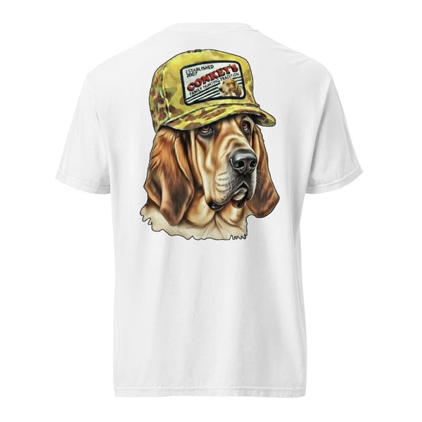 Bloodhound Tradition Deer Dog Shirt White
