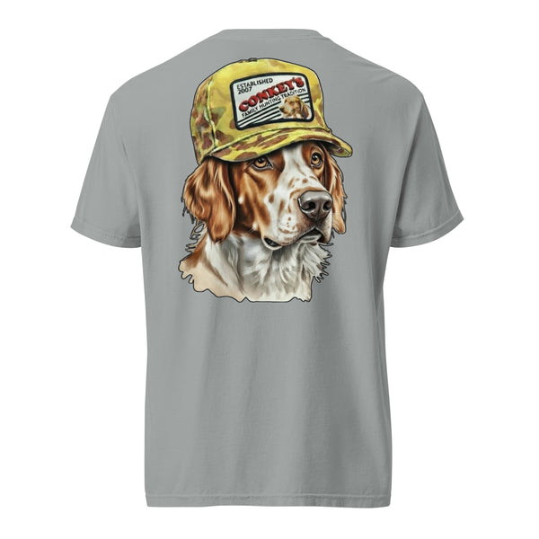 Brittany Tradition Bird Dog Shirt Granite