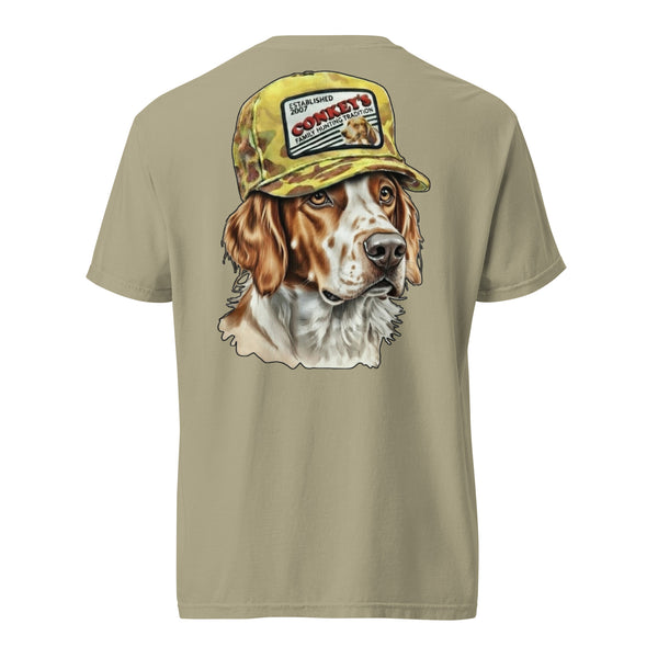 Brittany Tradition Bird Dog Shirt Khaki