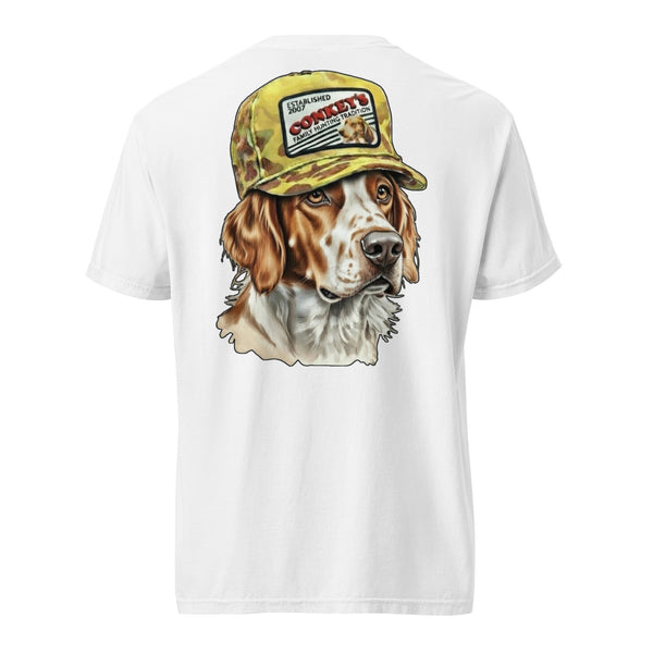 Brittany Tradition Bird Dog Shirt White