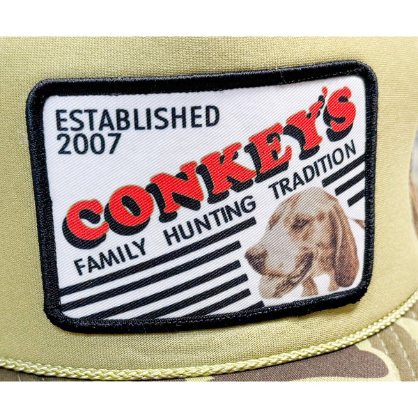Conkey's Throwback Vintage Camo Hunting Hat Patch

