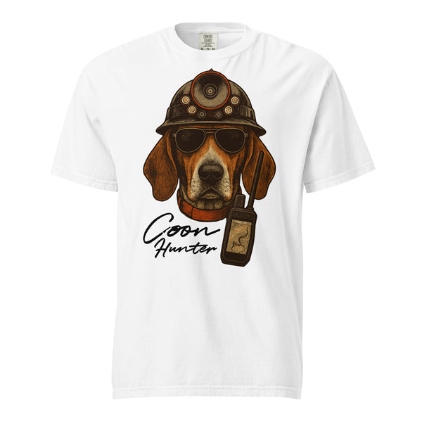 Coon Hunter Front Logo Shirt  White
