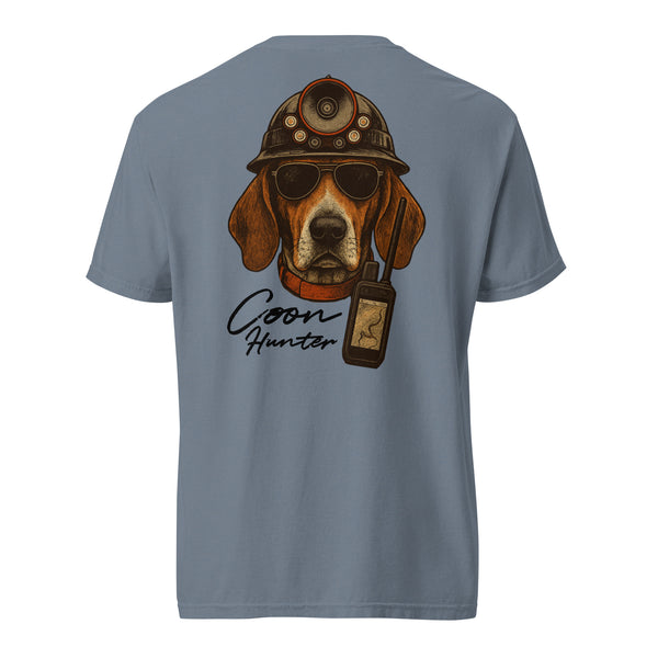 Coon Hunter Portrait Shirt Back Logo Blue Jean
