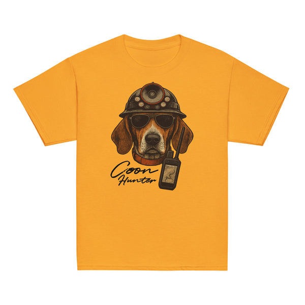 Coon Hunter Youth Shirt Gold