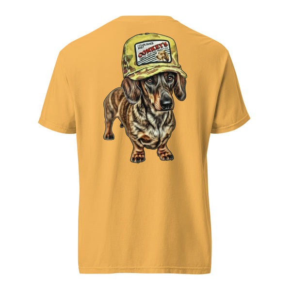 Dachshund Tradition Hog Dog Shirt Mustard
