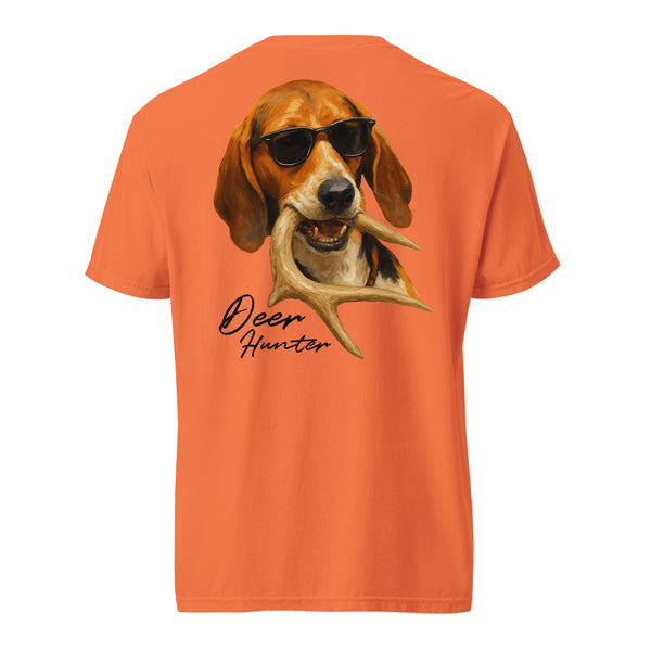 Deer Hunter Portrait Shirt Back Logo Burnt Orange
