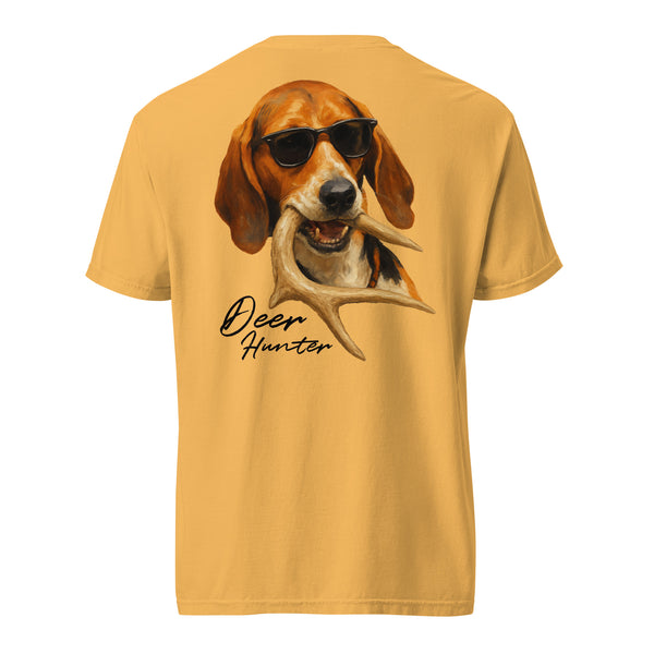 Deer Hunter Portrait Shirt Back Logo Mustard
