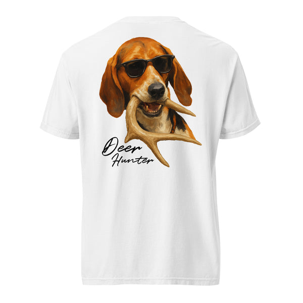 Deer Hunter Portrait Shirt Back Logo White