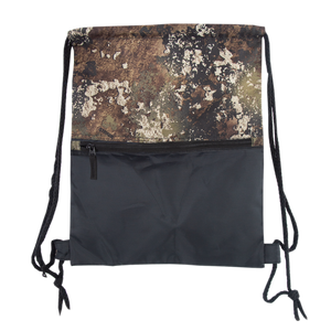 Strata/Black Drawstring Bag