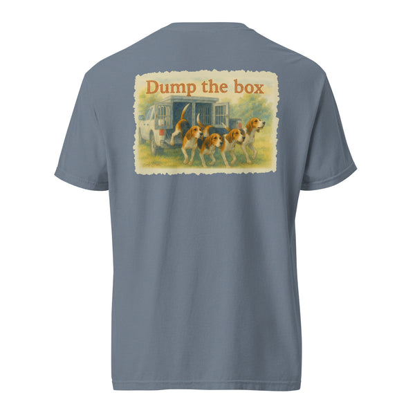 Dump the Box Watercolor Coonhound Shirt Blue Jean