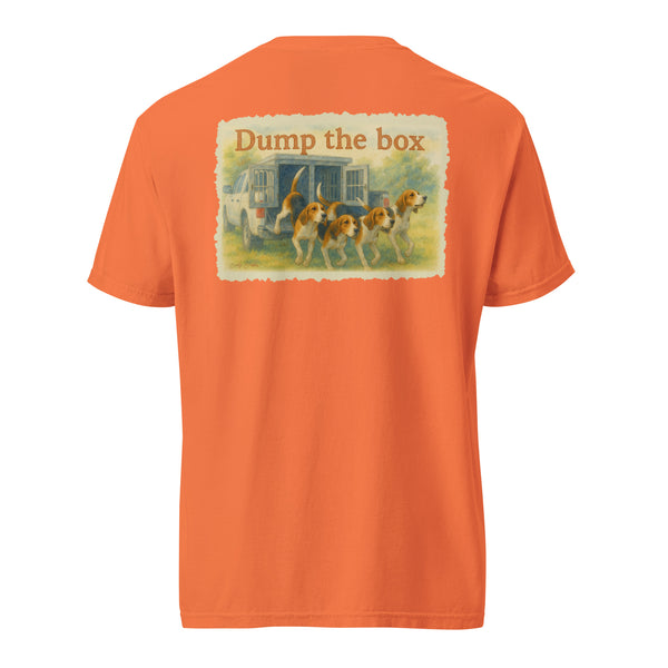 Dump the Box Watercolor Coonhound Shirt Burnt Orange
