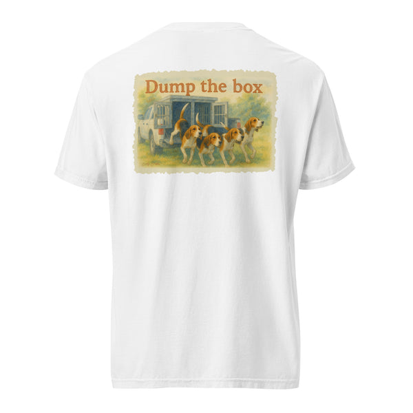 Dump the Box Watercolor Coonhound Shirt White