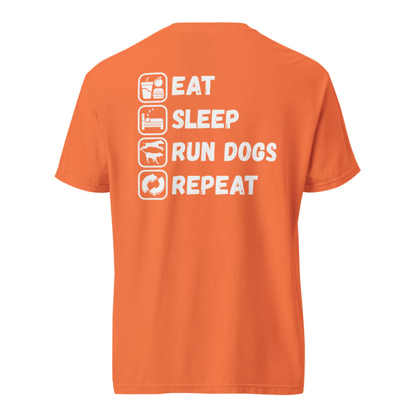 Eat Sleep Run Dogs Repeat Shirt Burnt Orange