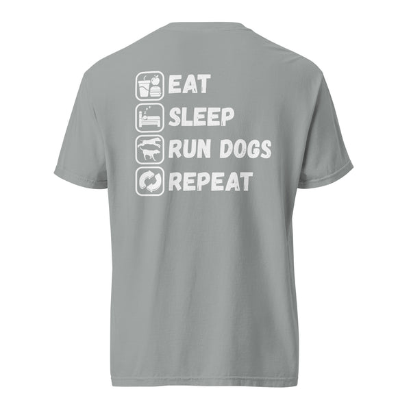 Eat Sleep Run Dogs Repeat Shirt Granite