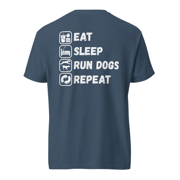 Eat Sleep Run Dogs Repeat Shirt Midnight