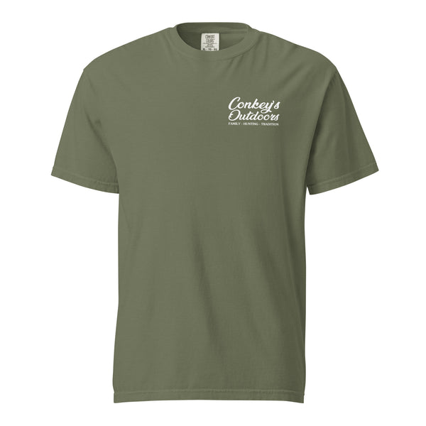 Eat Sleep Run Dogs Repeat Shirt Moss Front