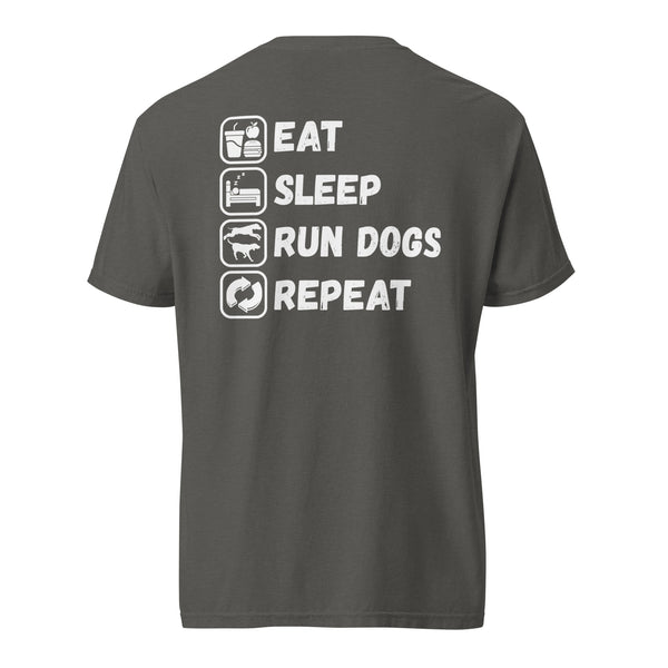 Eat Sleep Run Dogs Repeat Shirt Pepper