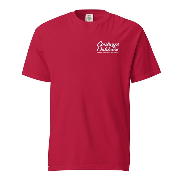 Eat Sleep Run Dogs Repeat Shirt Red Front