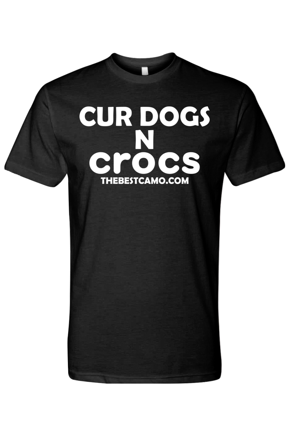 cur dogs n crocs white print  - Hog Hunting Shirt