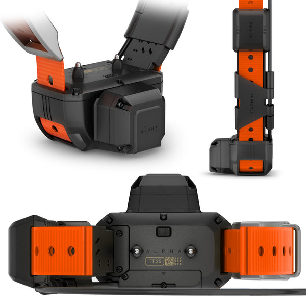 Garmin Alpha TT25 dog collar with audible locate feature
