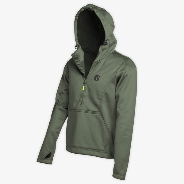 Gator Waders Catahoula 1/2 Zip Hoodie | Mens - Olive