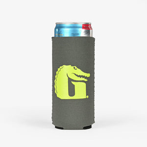 Gator Waders Slim Koozie | Charcoal