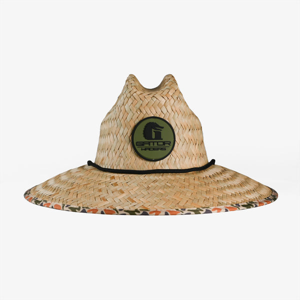 Gator Waders Straw Hat | Old School Camo