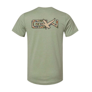 Gator Waders GW Flight Old School Graphic Tee | Heather Green