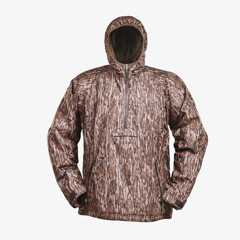 Gator Waders Waterproof 1/2 Zip Bog Hoodie | Mens - Mossy Oak Bottomland