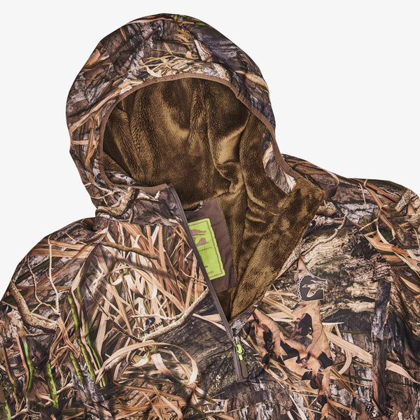 Gator Waders Waterproof 1/2 Zip Bog Hoodie | Mens - Mossy Oak Habitat