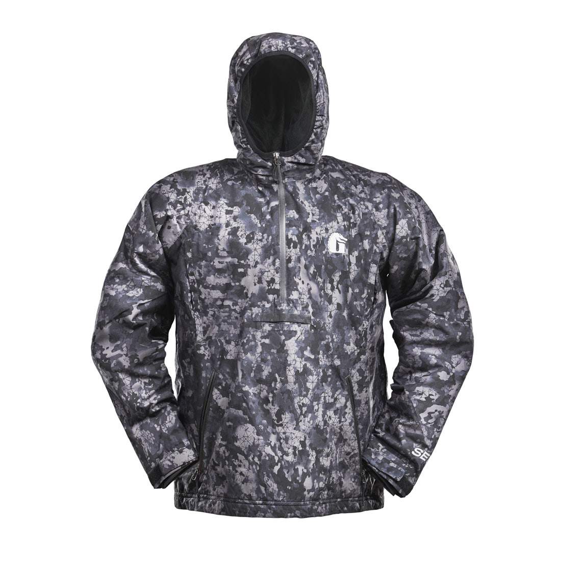 Gator Waders Waterproof 1/2 Zip Bog Hoodie | Mens - 7 Black