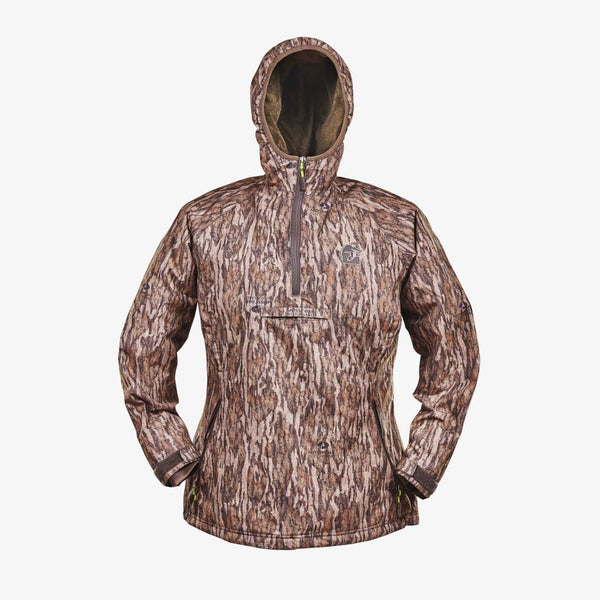 Waterproof 1/2 Zip Bog Hoodie | Womens - Mossy Oak Bottomland