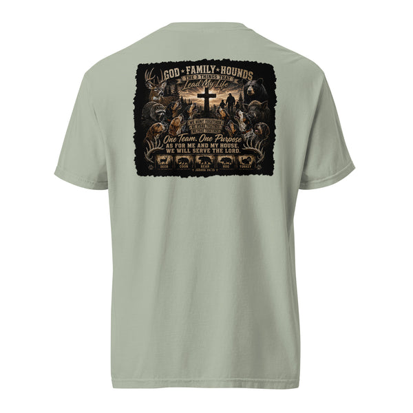 God Family Hounds Hunting Shirt  Bay
