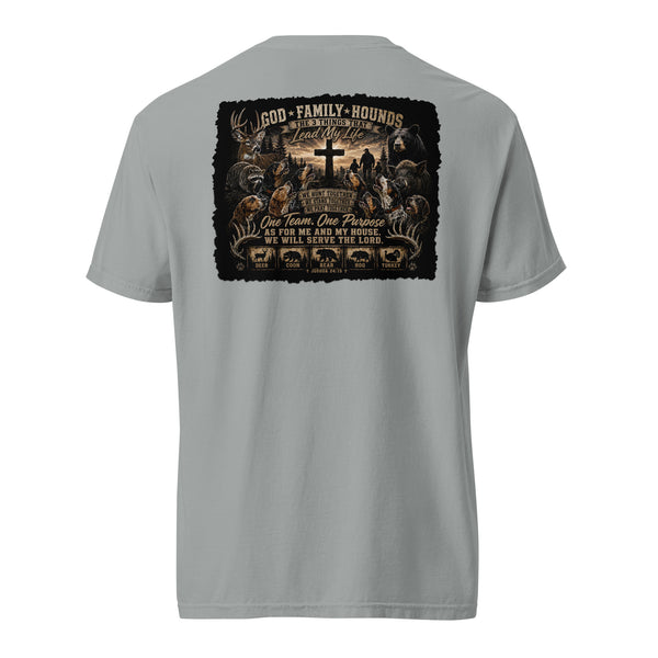 God Family Hounds Hunting Shirt  Granite
