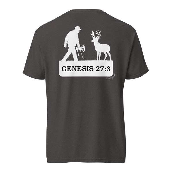 Grab Your Bow Genesis 27:3 Hunting Shirt Graphite
