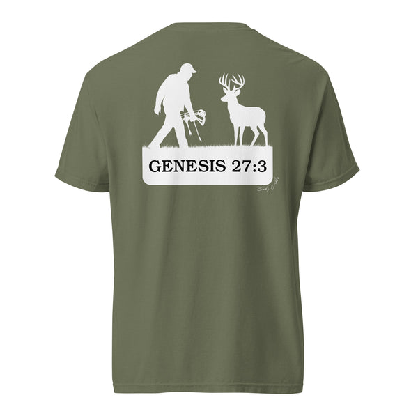 Grab Your Bow Genesis 27:3 Hunting Shirt Moss
