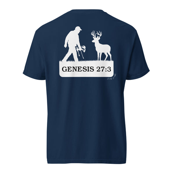 Grab Your Bow Genesis 27:3 Hunting Shirt Navy
