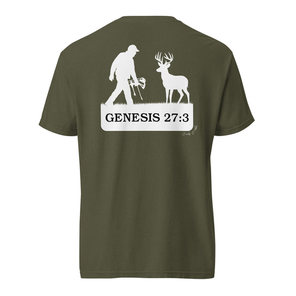 Grab Your Bow Genesis 27:3 Hunting Shirt Sage
