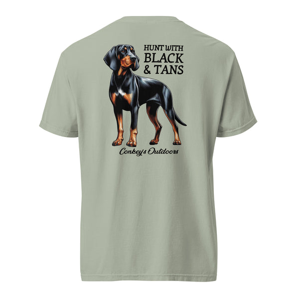 Hunt with Black & Tans Black and Tan Coonhound Shirt Bay
