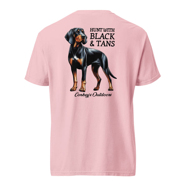 Hunt with Black & Tans Black and Tan Coonhound Shirt Blossom
