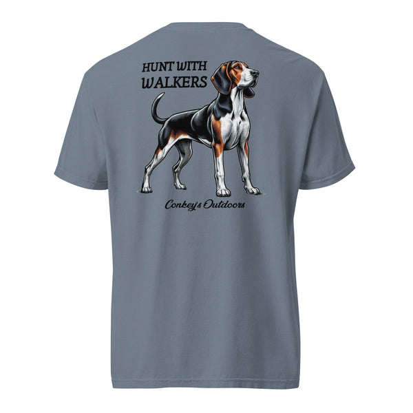 Hunt with Walkers Treeing Walker Coonhound Shirt Blue Jean