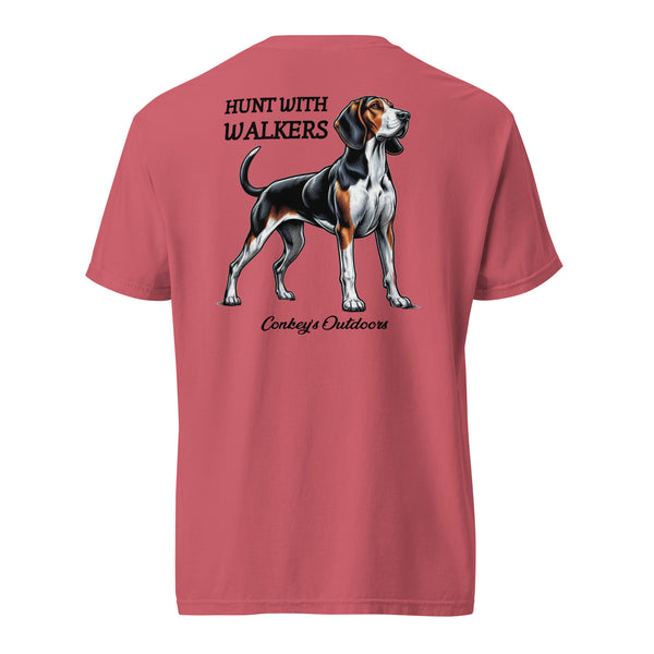 Hunt with Walkers Treeing Walker Coonhound Shirt Watermelon