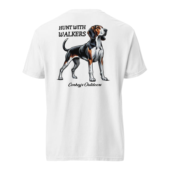 Hunt with Walkers Treeing Walker Coonhound Shirt White