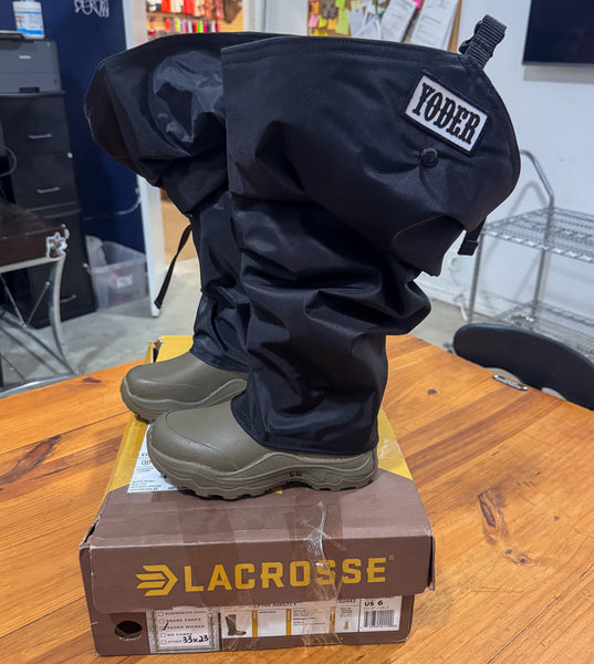 Lacrosse Alpha Agility Boots with Wicked Chaps - Size 6 (NEW - Weird Size) - CLEARANCE
